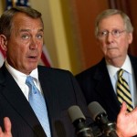 Boehner And McConnell Address The Media At The Capitol