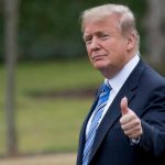 Trump thumbs up