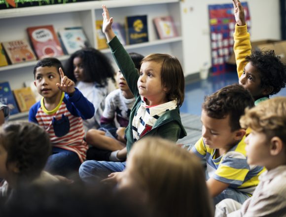 Happy kids at elementary school School Board Battles Loom in Phoenix
